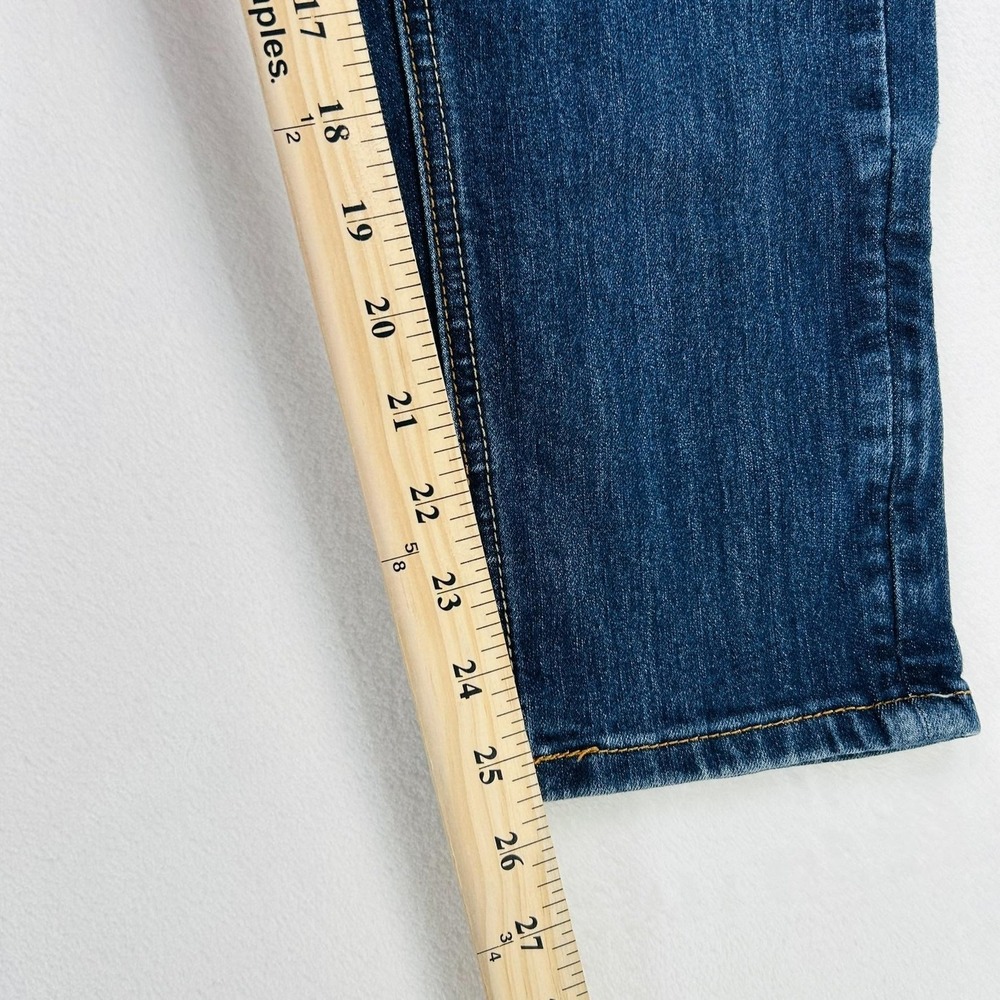 Bongo Jeans Juniors 11 30x26 Blue Mid Rise Straight Dark Wash Stretch Denim - Picture 5 of 16